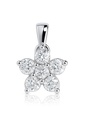 DIAMOND PENDANT FLOWER SHAPED.QUALITY HS,COLOR H.0.25 CT TW