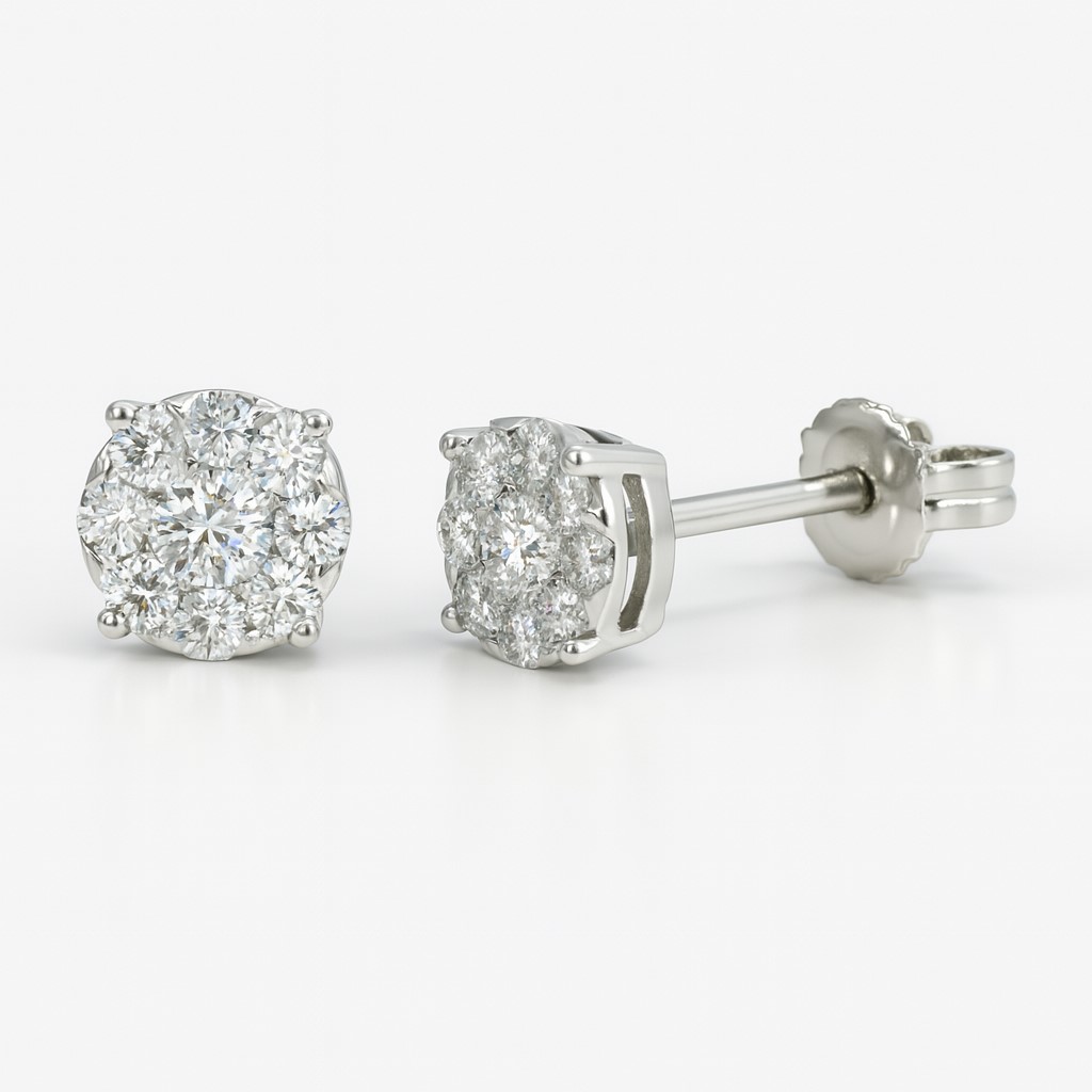 PENDIENTES BRILLANTES Di 2 RD 0.145 DI 18 RD SI H 0.185 CT.0.33 CT TW