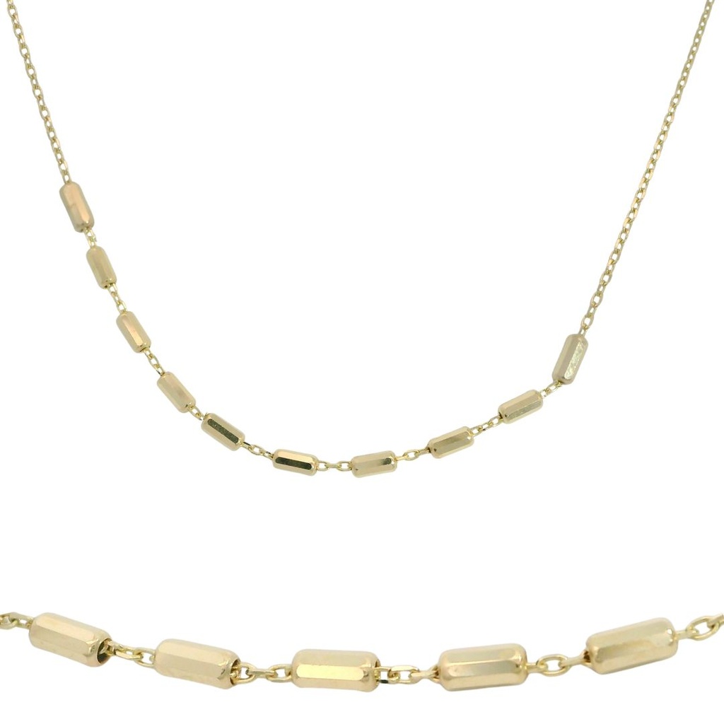TUBES NECKLACE.45CM.