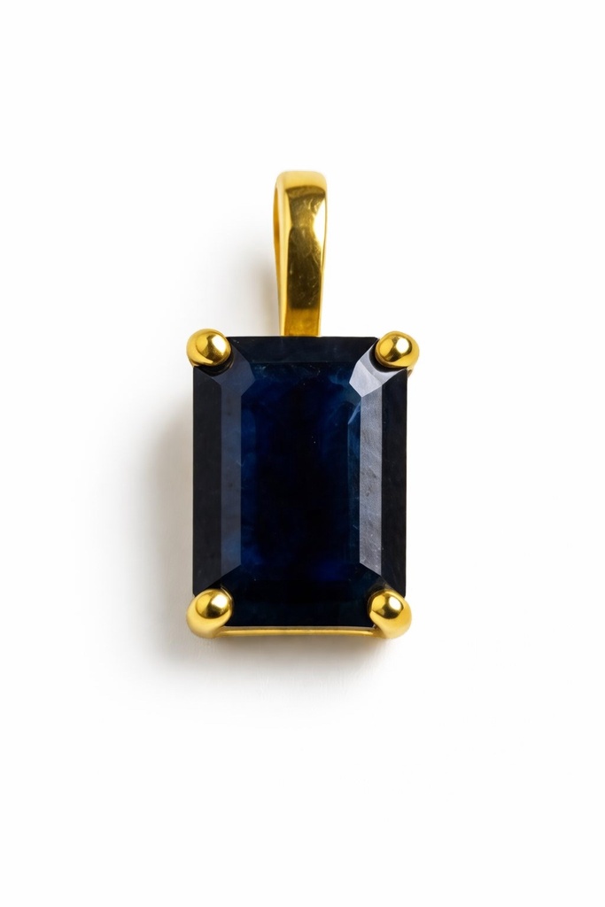 COLGANTE ZAFIRO NATURAL 7x5MM.