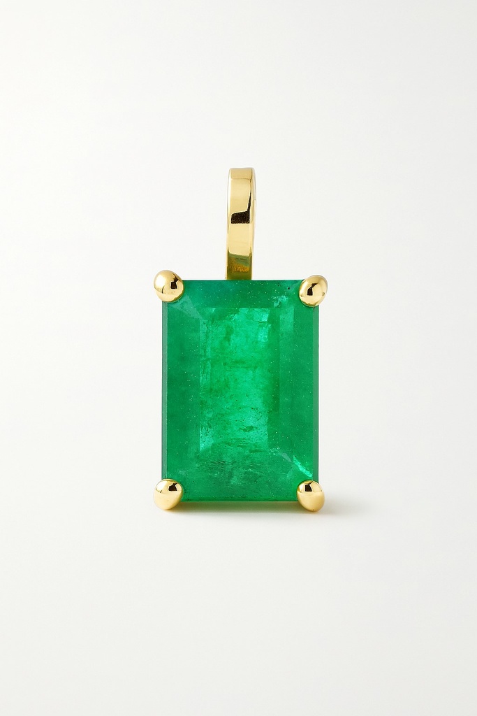 7x5MM EMERALD PENDANT.