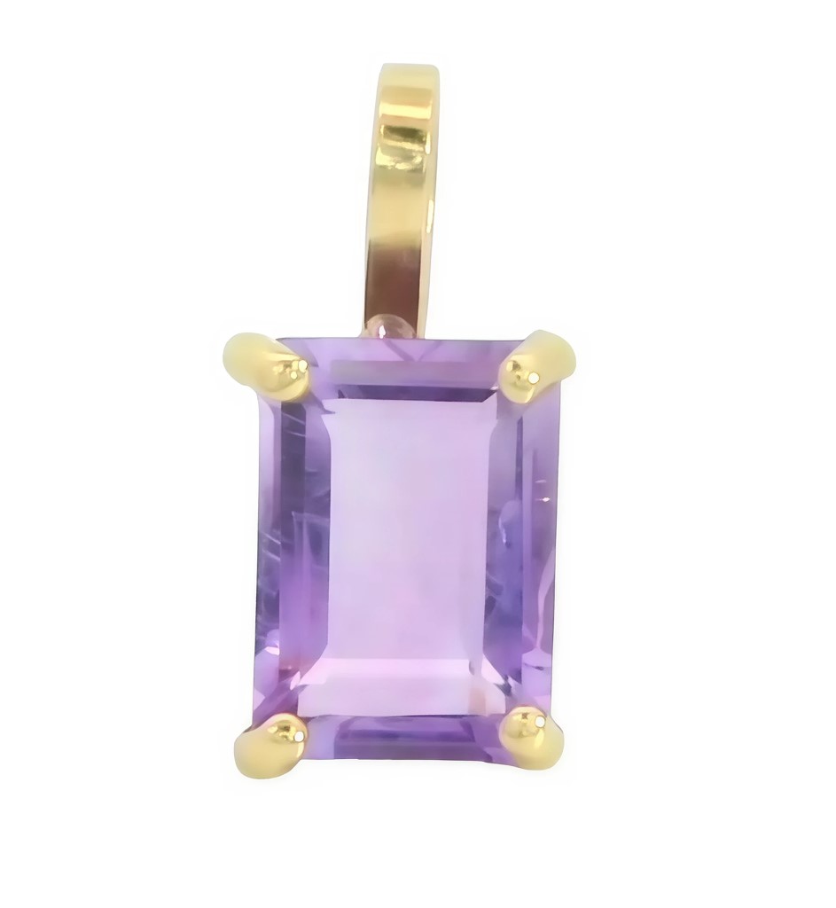 7x5MM AMETHYST PENDANT.