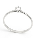 SOLITARIO BRILLANTE  3.00MM VS-H 0.11 CT.ORO BLANCO