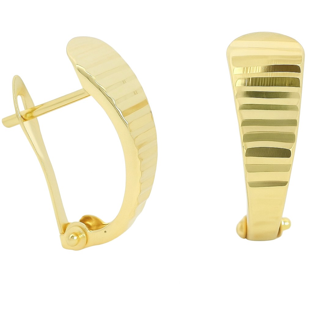 PENDIENTES TALLADOS CIERRE CATALAN.17x6MM