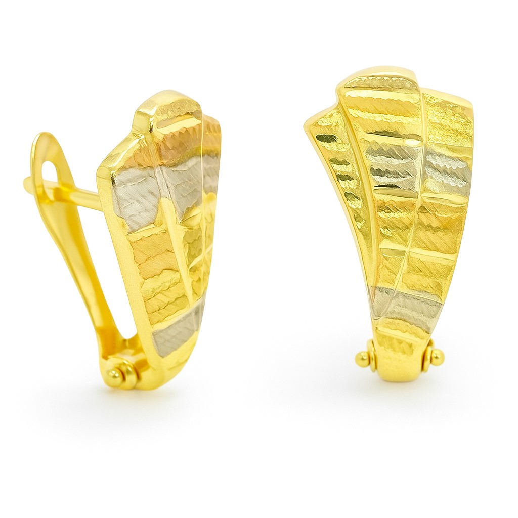 PENDIENTES TALLADOS CIERRE CATALAN.19x9MM