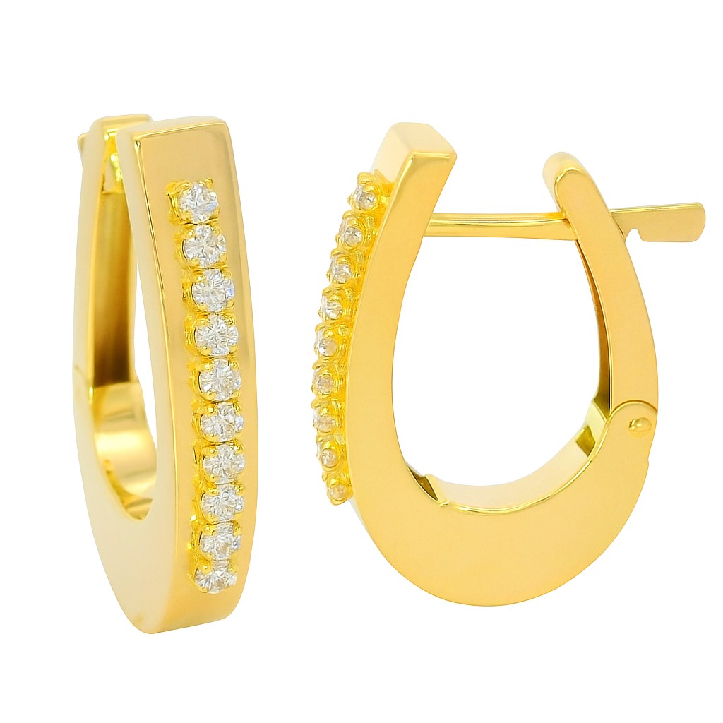 AROS  BISAGRA CON CIRCONITAS.18x3MM