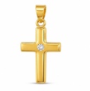 19x10MM 9 KARAT GOLD  CROSS PENDANT