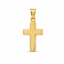 CRUZ LISA SIN CRISTO .15x10MM.9 KILATES