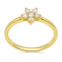 SORTIJA  BRILLANTES DI 1 EM 0.03 CT DI 5 SI-H 0.22 CT.0.25 TW