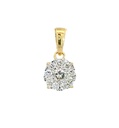 COLGANTE REDONDO 6x6MM 1 BRILLANTE DE  0.06 CT Y 9 DE 0.09 CT H-SI.0.15 CT TW