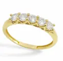 SORTIJA CIRCONITA 5 GARRAS 3MM PIEDRA .9KILATES