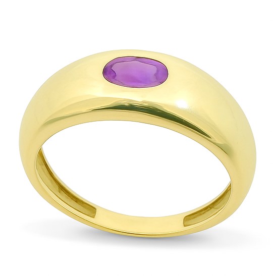 SORTIJA CON AMATISTA DE 5x3MM