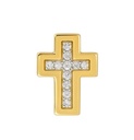 10x7MM DIAMOND CROSS PENDANT.QUALITY SI.COLOR H.0.044 CT TW