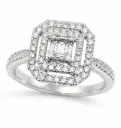 SORTIJA BRILLANTES DI 54 RD SI H 0.32 DI 10 RD SI H 0.09 DI 2GB0.02 DI 3GB 0.08 CT