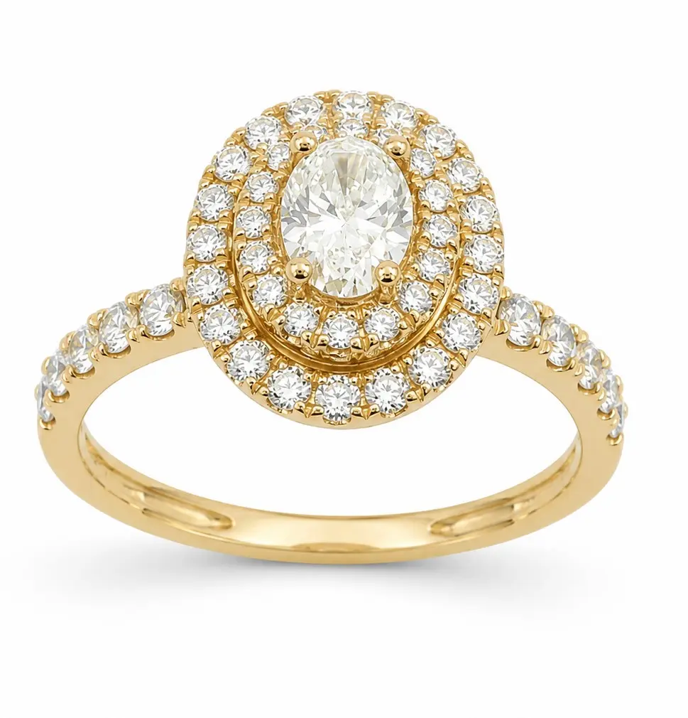 1 CT TW DIAMOND RING.QUALITY SI.COLOR H.WITH G.I.A. REPORT