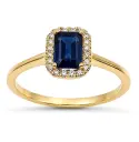 6x4MM(0.66 CT) RUBI RING WITH 0.08 CT TW DIAMONDS