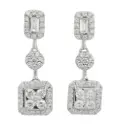 PENDIENTES BRILLANTES Di 62 RD 0.68 DI 2 GB SI H 0.03 DI 6 TP 0.16 SI H.0.87 CT TW