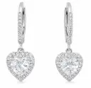 PENDIENTES BRILLANTES Di 50 RD 0.12 CT. TOPACIO 4MM.