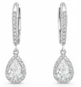 PENDIENTES BRILLANTES PERA Di 66 RD 0.15 CT.TW 2RD ,ZAFIRO BLANCO DE 0.90 CT