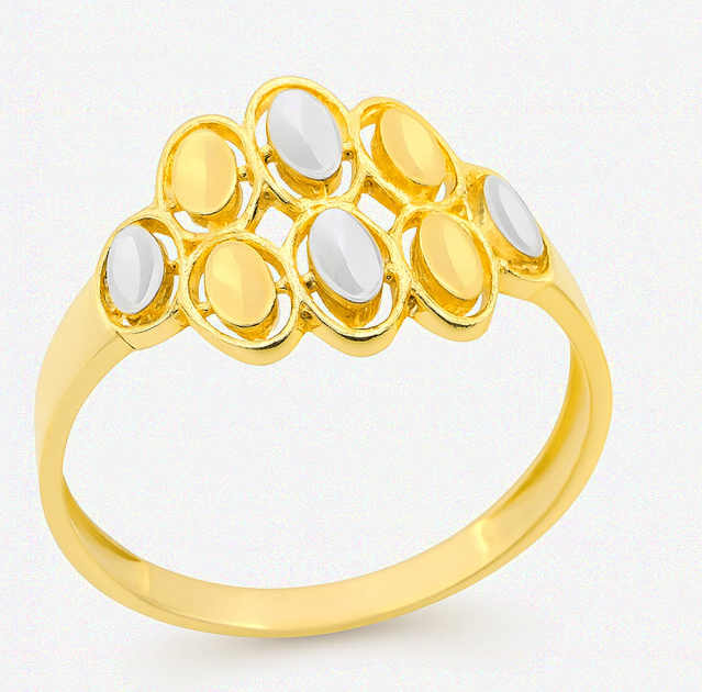 TWO TONE GOLD RING