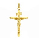 32x21x2MM CRUCIFIX PENDANT.9 KARAT GOLD