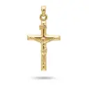 CRUZ CON CRISTO 23x15MM. 9KILATES