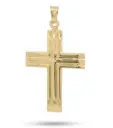 CRUZ RAYADA SIN CRISTO 28x18MM.9KILATES
