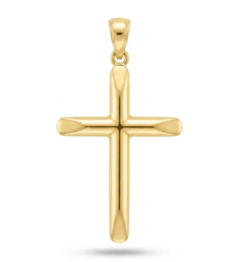 32x19MM 9 KARAT GOLD CROSS PENDANT 
