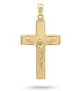 27x16MM 9 KARAT GOLD CRUCIFIX PENDANT 