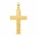 CRUZ CON CRISTO 23x14MM. 9KILATES