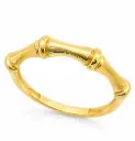 BAMBOO GOLD RING 