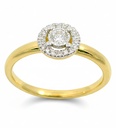 DIAMOND RING QUALITY SI.COLOR H.0.15 CT TW