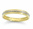 9 KARAT TWO TONE GOLD RING