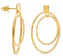 PENDIENTES LARGOS 27x17MM LISO.PRESION 