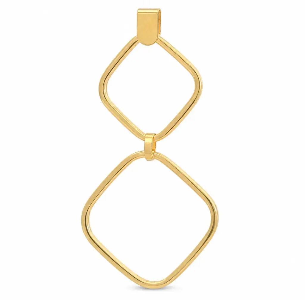 COLGANTE FORMA LISO DOBLE 39x19MM  