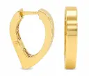 21x13x3MM LATCHED BACK HOOP EARRINGS