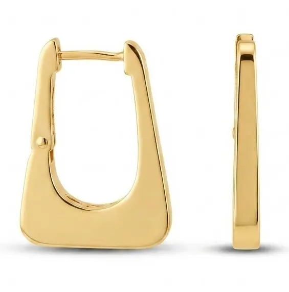 20x15x2'5MM LATCH BACK HOOP EARRINGS