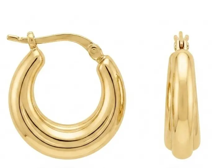16x16x16x4'5MM HINGED HOOP EARRINGS