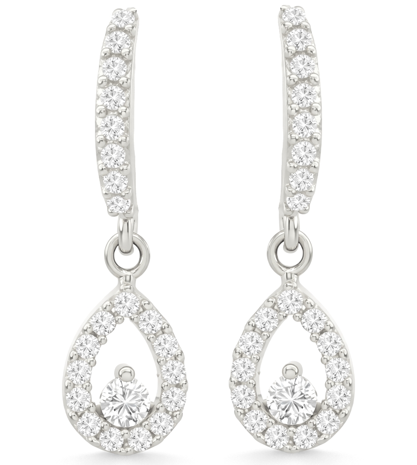 PENDIENTES LARGOS ,PERA  CON CIRCONITAS.PRESION.18MM (copia)