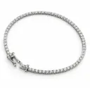 PULSERA RIVIERE DE BRILLANTES.18CM DI 80RD SI H 1.00 CT TW.ORO BLANCO