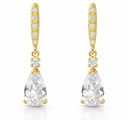 18MM DANGLING EARRINGS WITH CZ