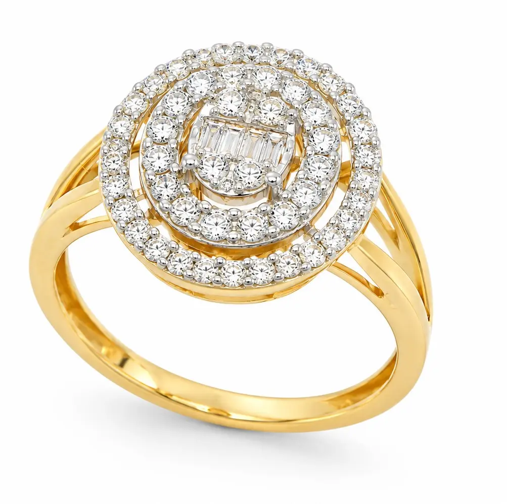 0.91 CT TW DIAMOND RING