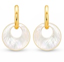 PENDIENTES NACAR ORO AMARILLO