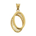 COLGANTE OVAL JAULA. 13MM