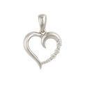 COLGANTE CORAZÓN 17x7MM 5 BRILLANTES H-SI.