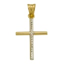 CRUZ SIN CRISTO 27x17MM.BICOLOR