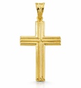 CRUZ RAYADA SIN CRISTO 29x18MM.