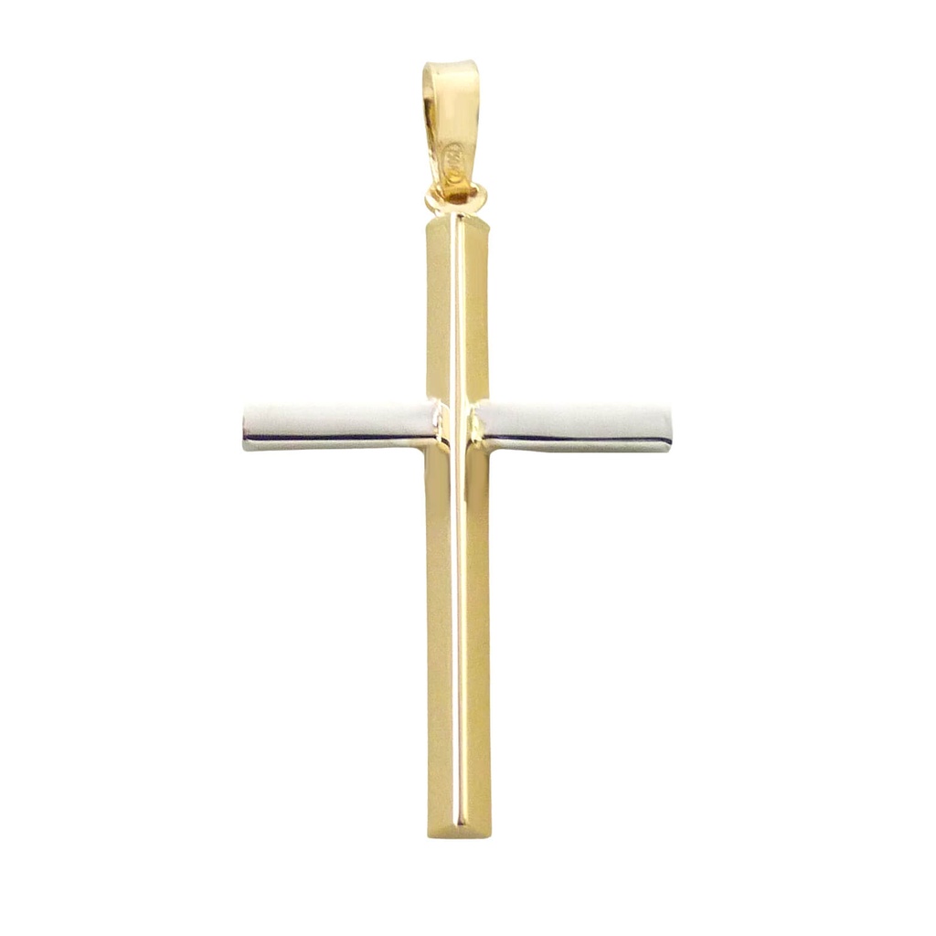 CRUZ SIN CRISTO 29x17MM.BICOLOR