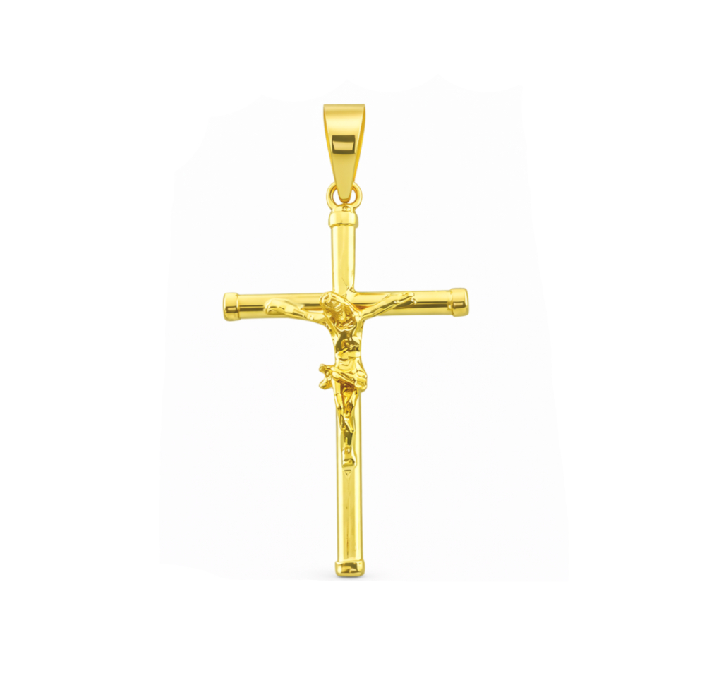 21x13x1'5MM TUBE CRUCIFIX PENDANT