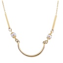 TUBE AND ROUND FRESHWATER PEARLS NECKLACE.